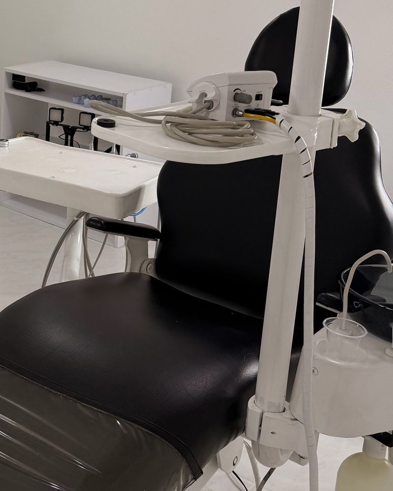 Dental chair in the treatment room